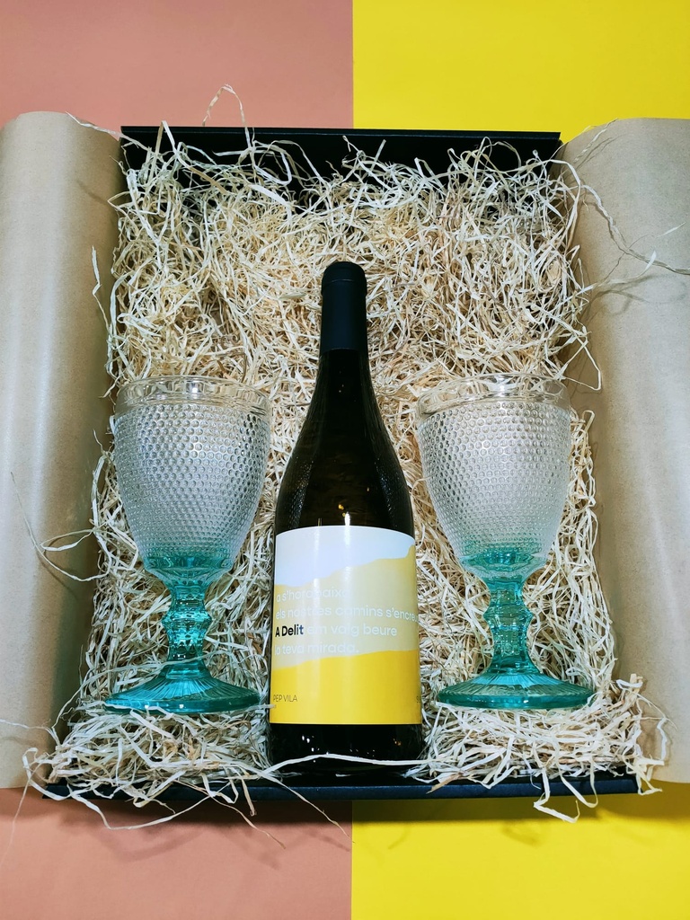 Pack Brindis Deluxe Vi blanc D.O. Penedès